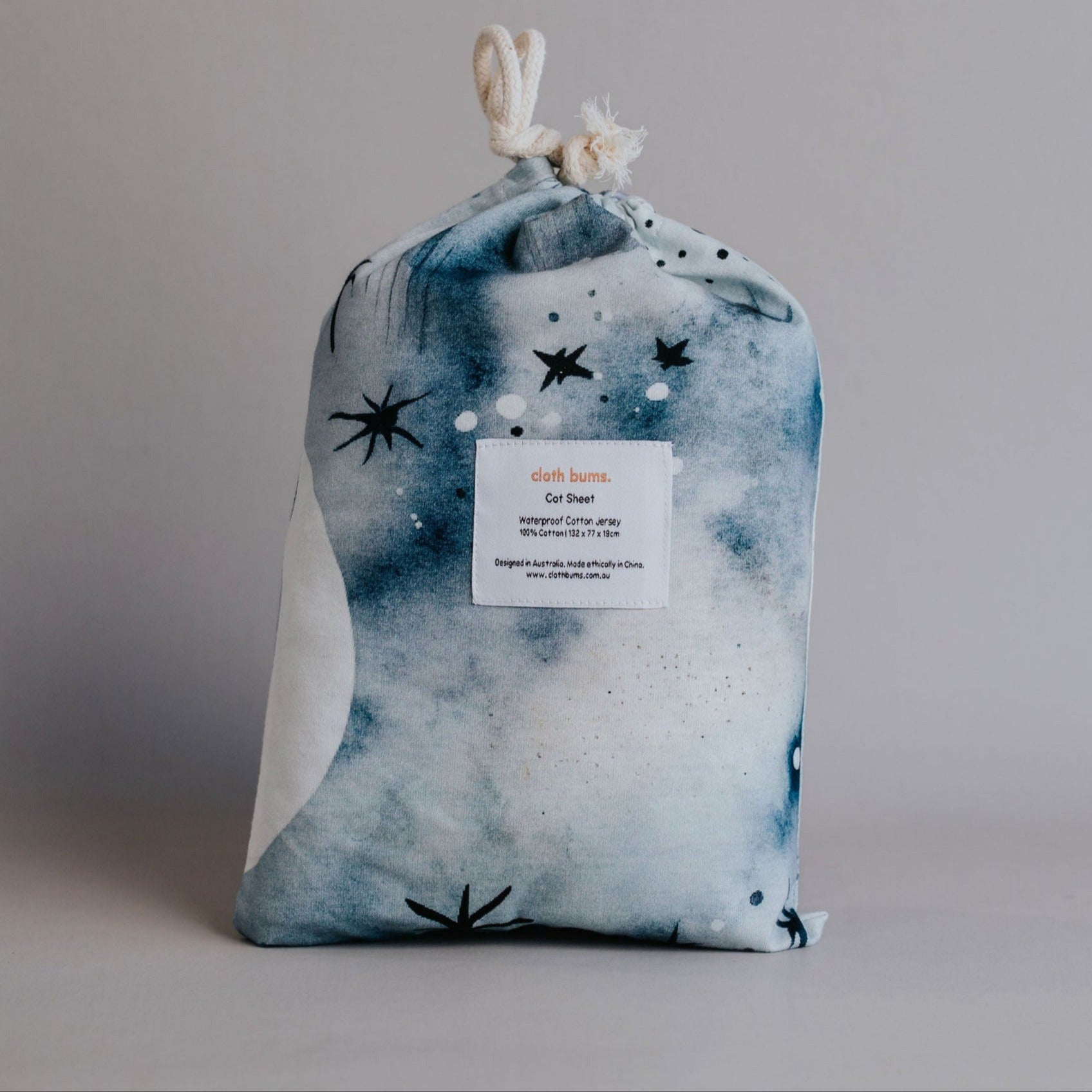 Waterproof Cot Sheet - Milky Way