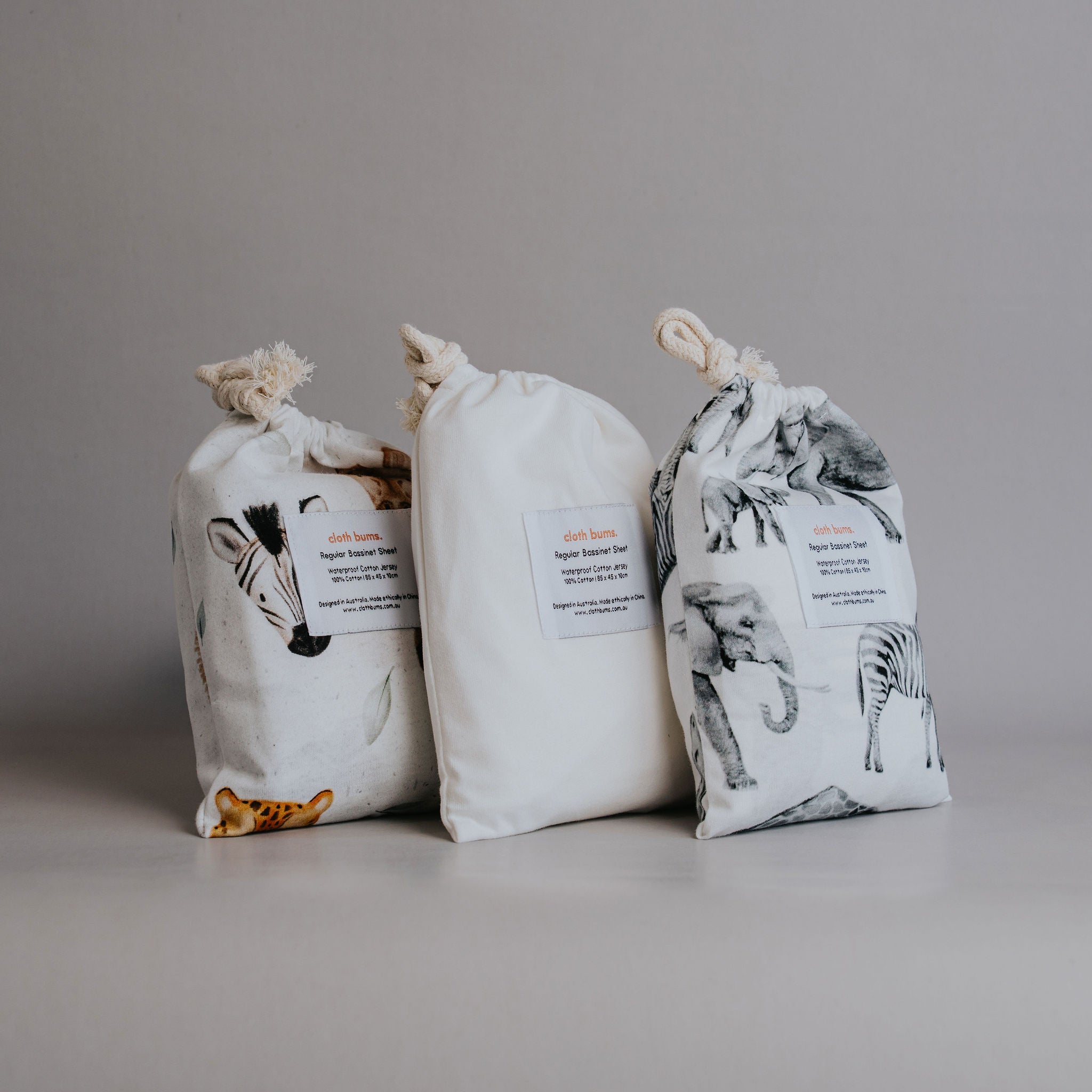 Bassinet Fitted Sheet 3 Pack Bundle