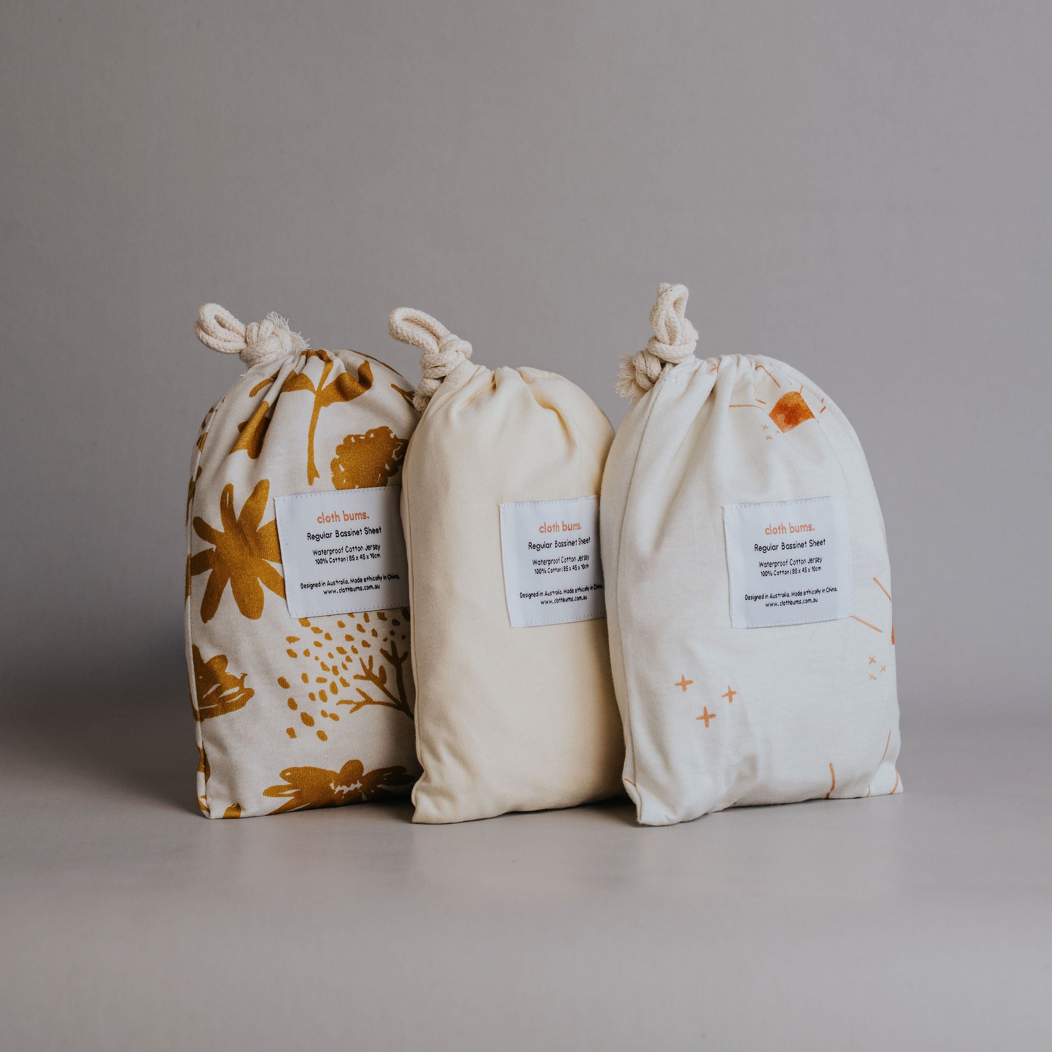 Bassinet Fitted Sheet 3 Pack Bundle