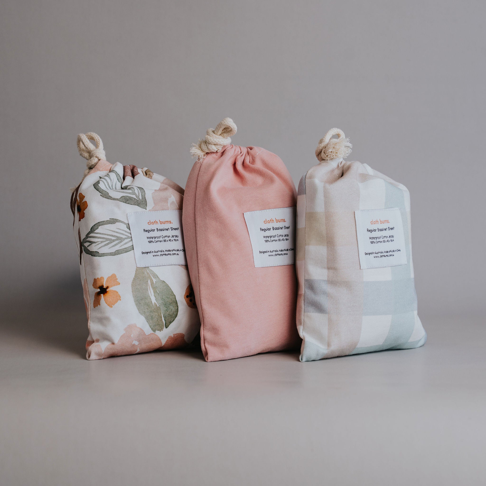 Bassinet Fitted Sheet 3 Pack Bundle