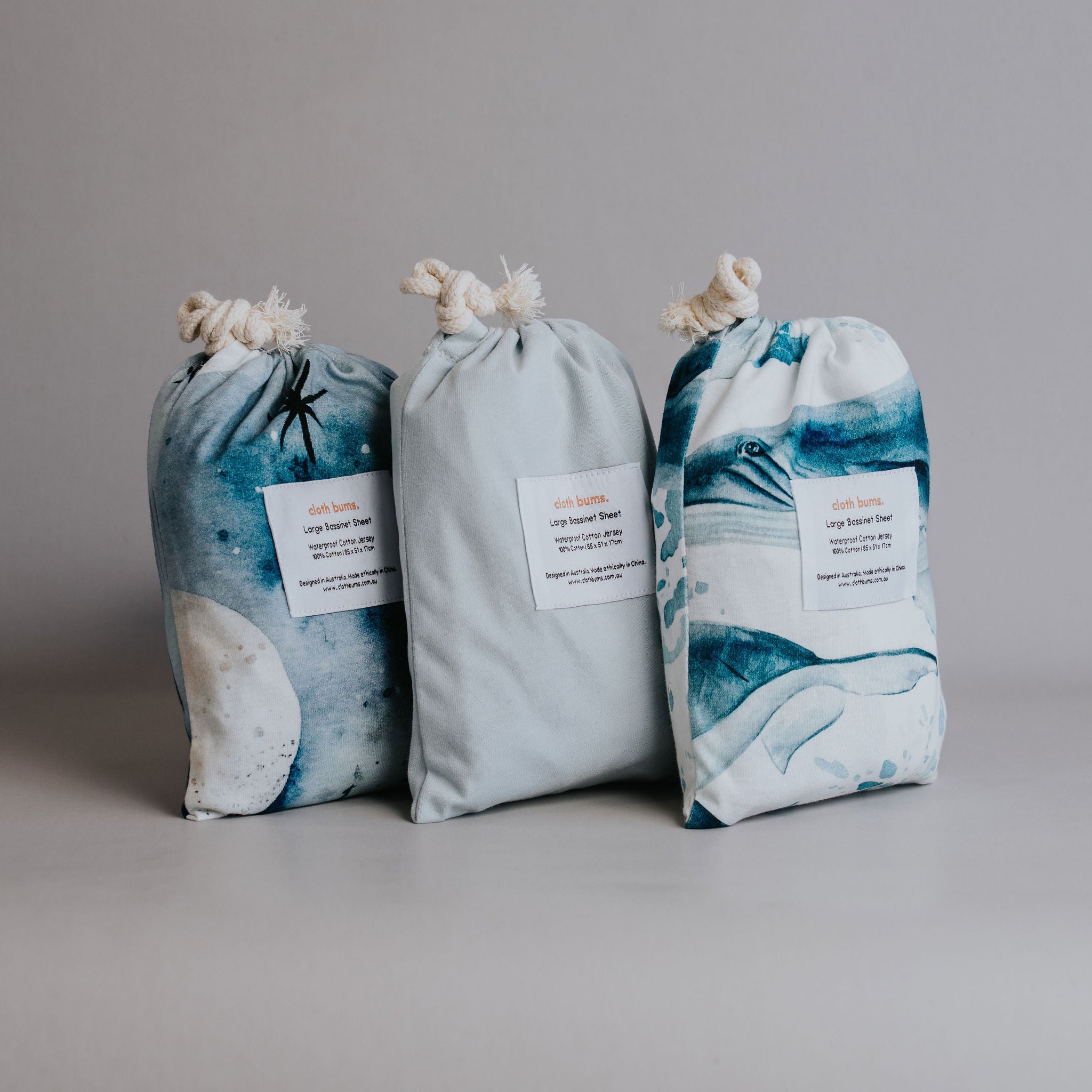 Bassinet Fitted Sheet 3 Pack Bundle