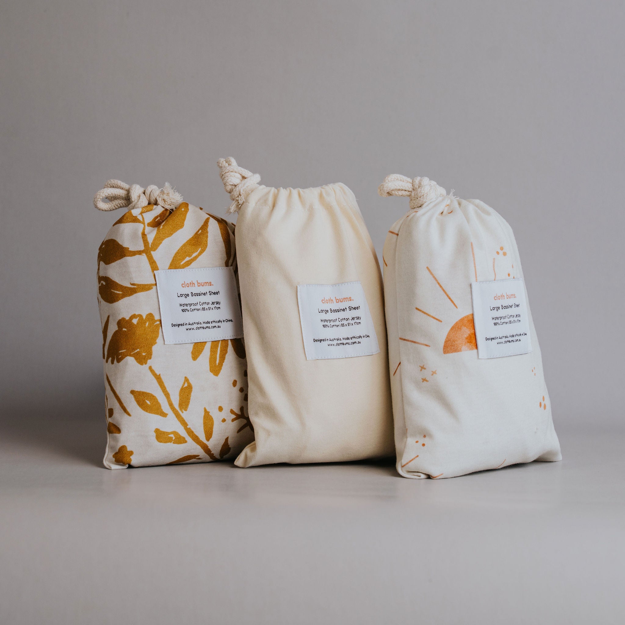 Bassinet Fitted Sheet 3 Pack Bundle