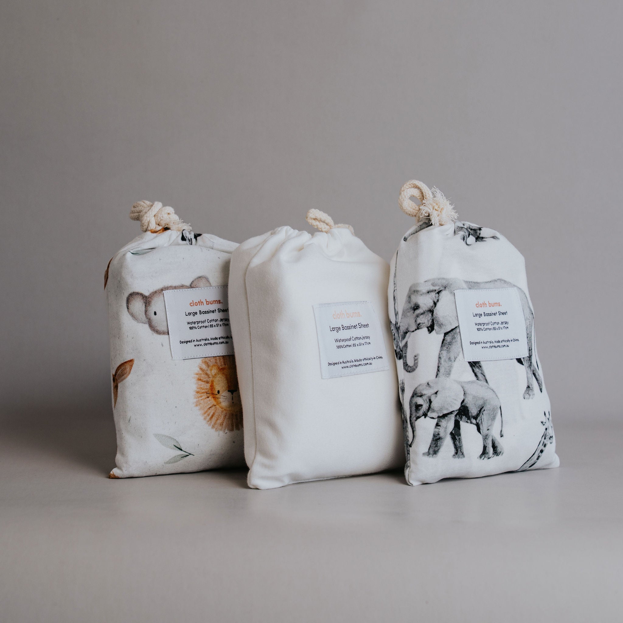 Bassinet Fitted Sheet 3 Pack Bundle