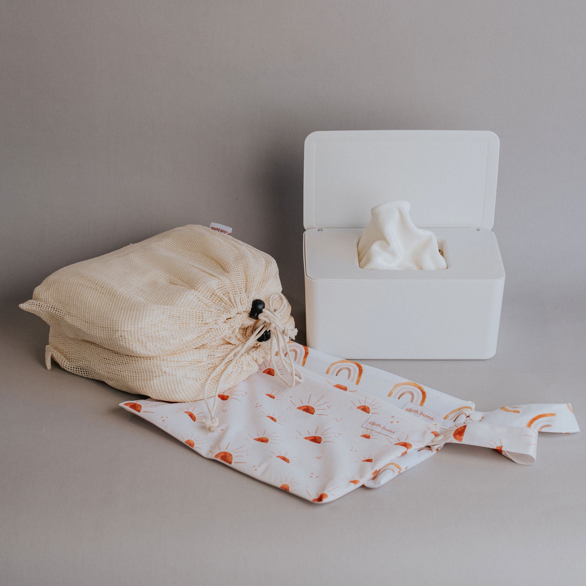 Full Time Reusable Bamboo Cloth Wipes Kit