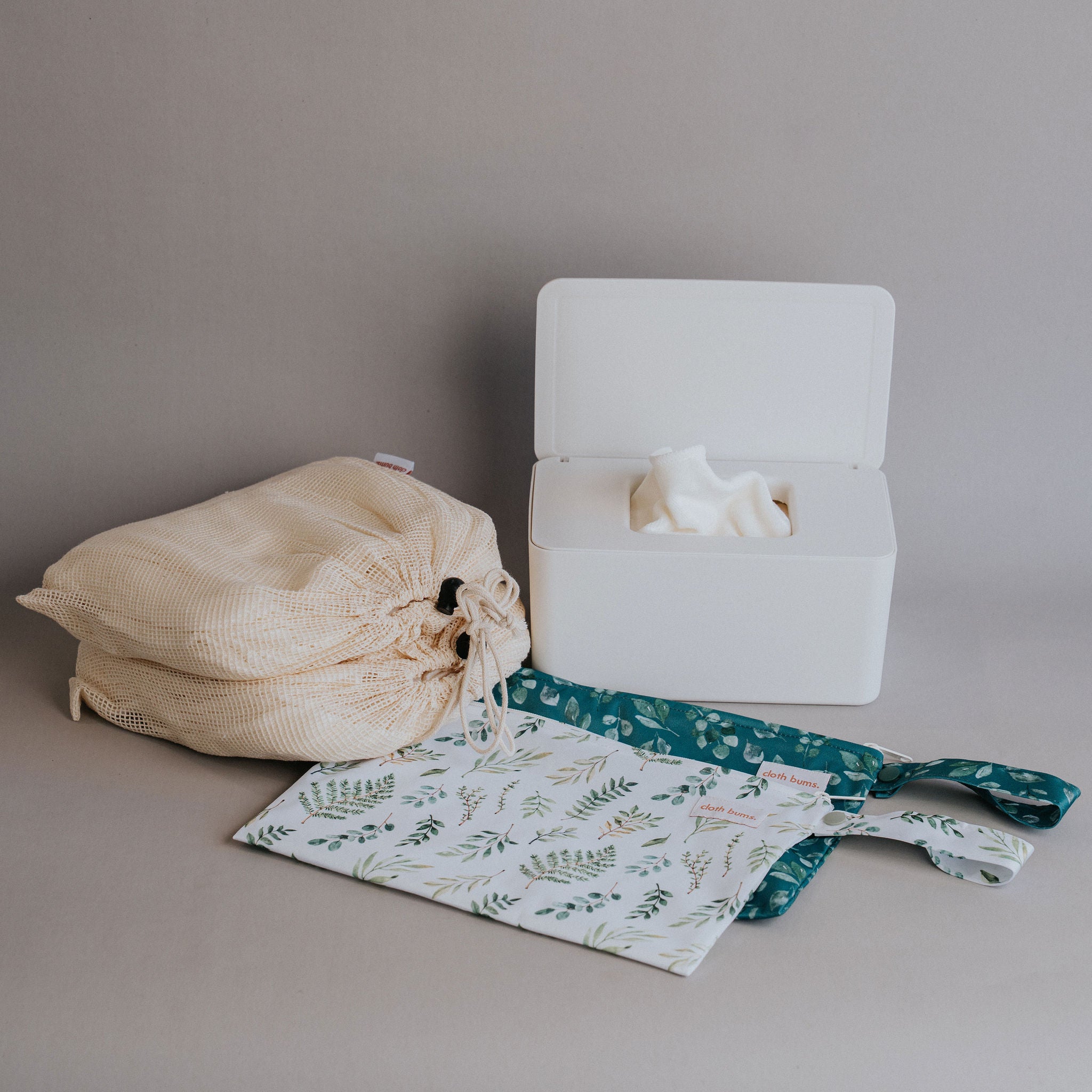 Full Time Reusable Bamboo Cloth Wipes Kit