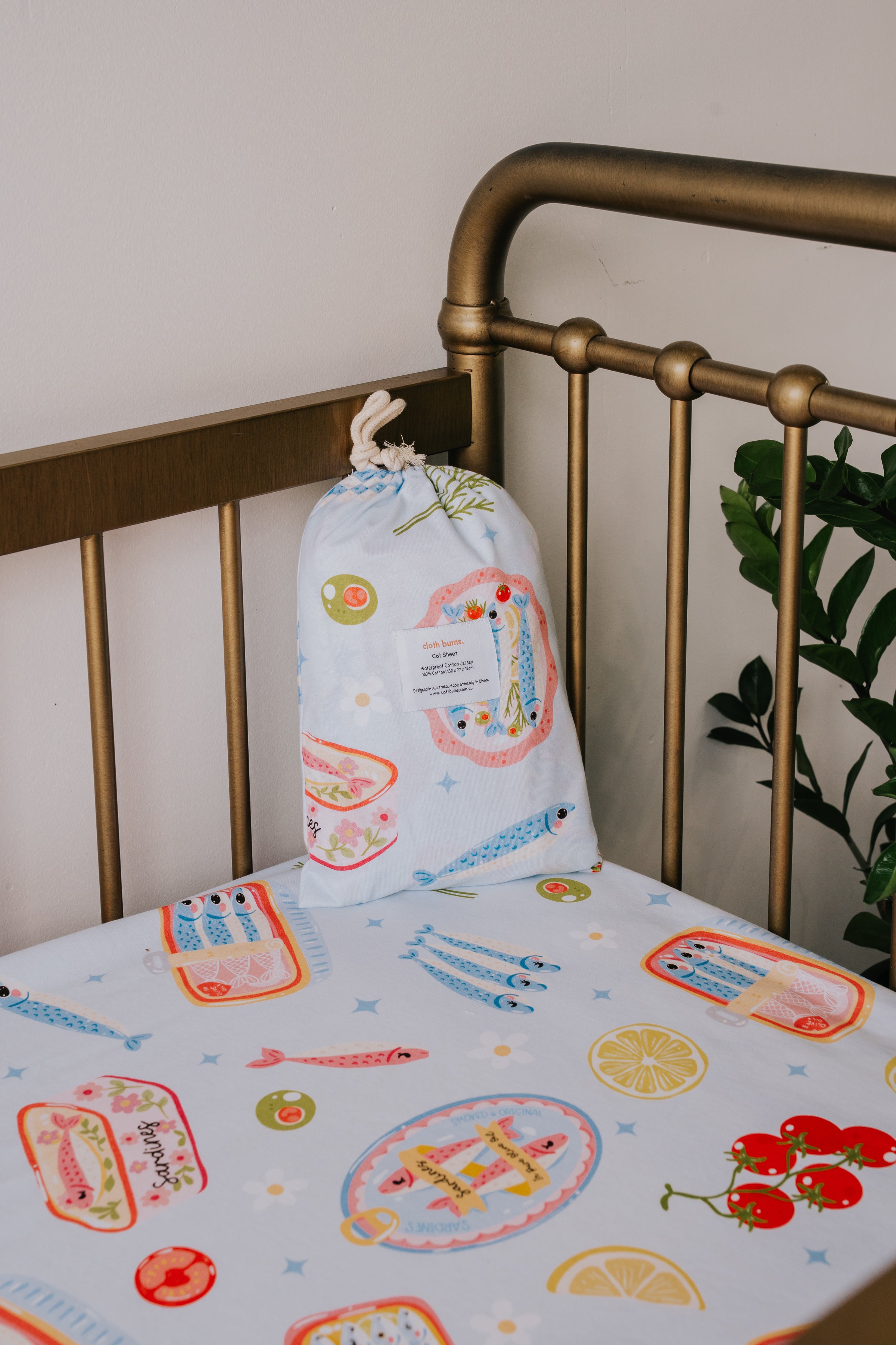 Waterproof Cot Sheet - Riviera