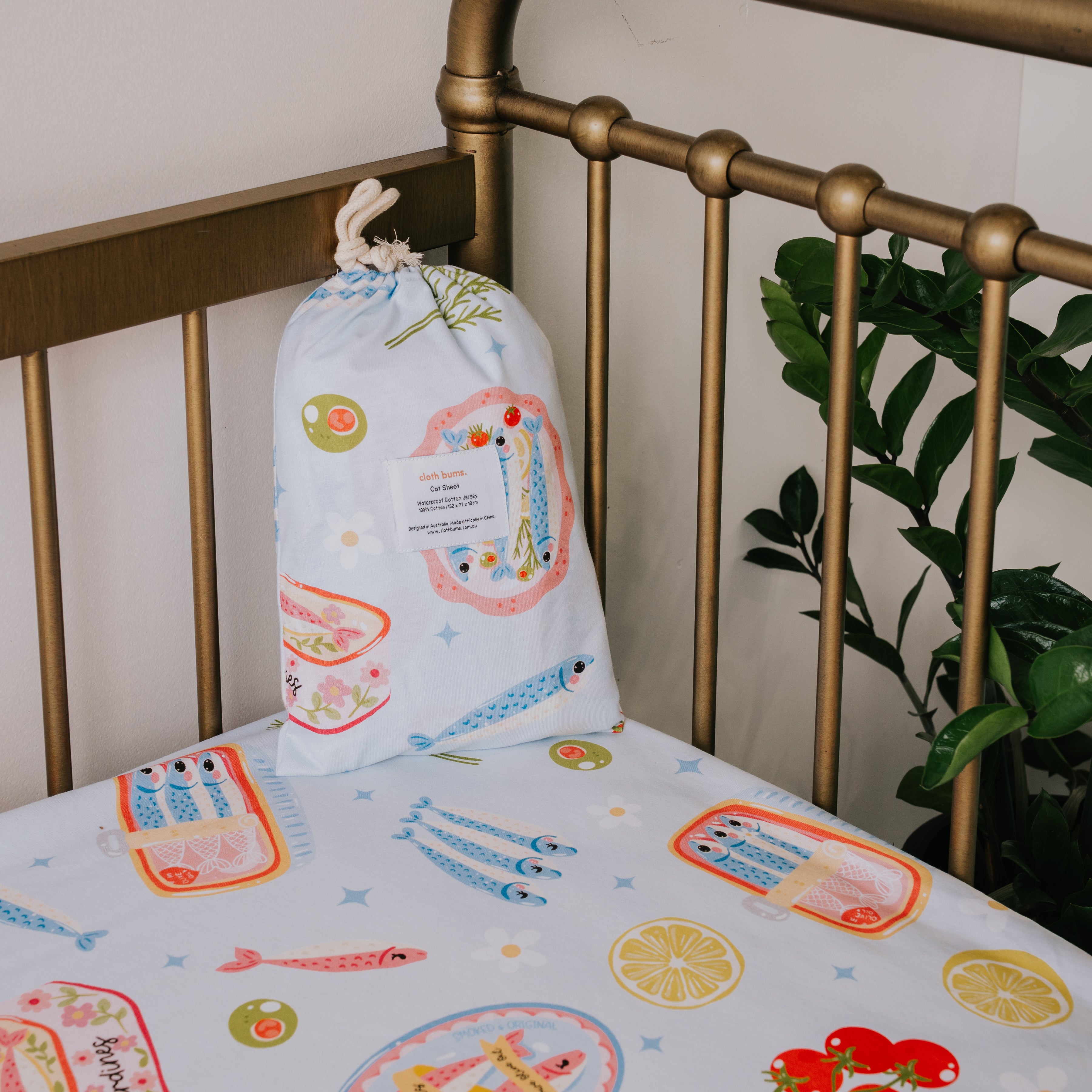 Waterproof Cot Sheet - Riviera