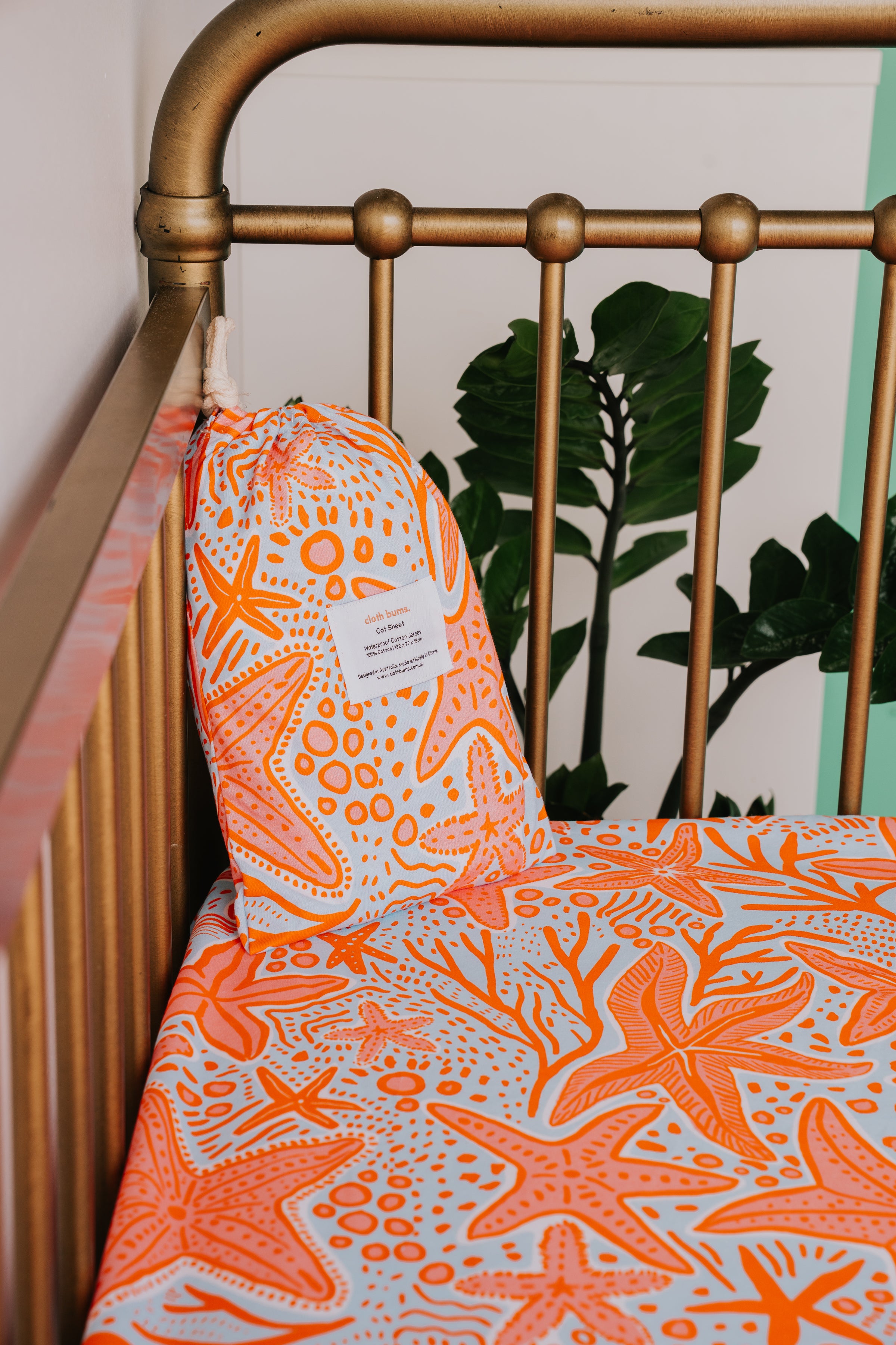 Waterproof Cot Sheet - Reef Riot