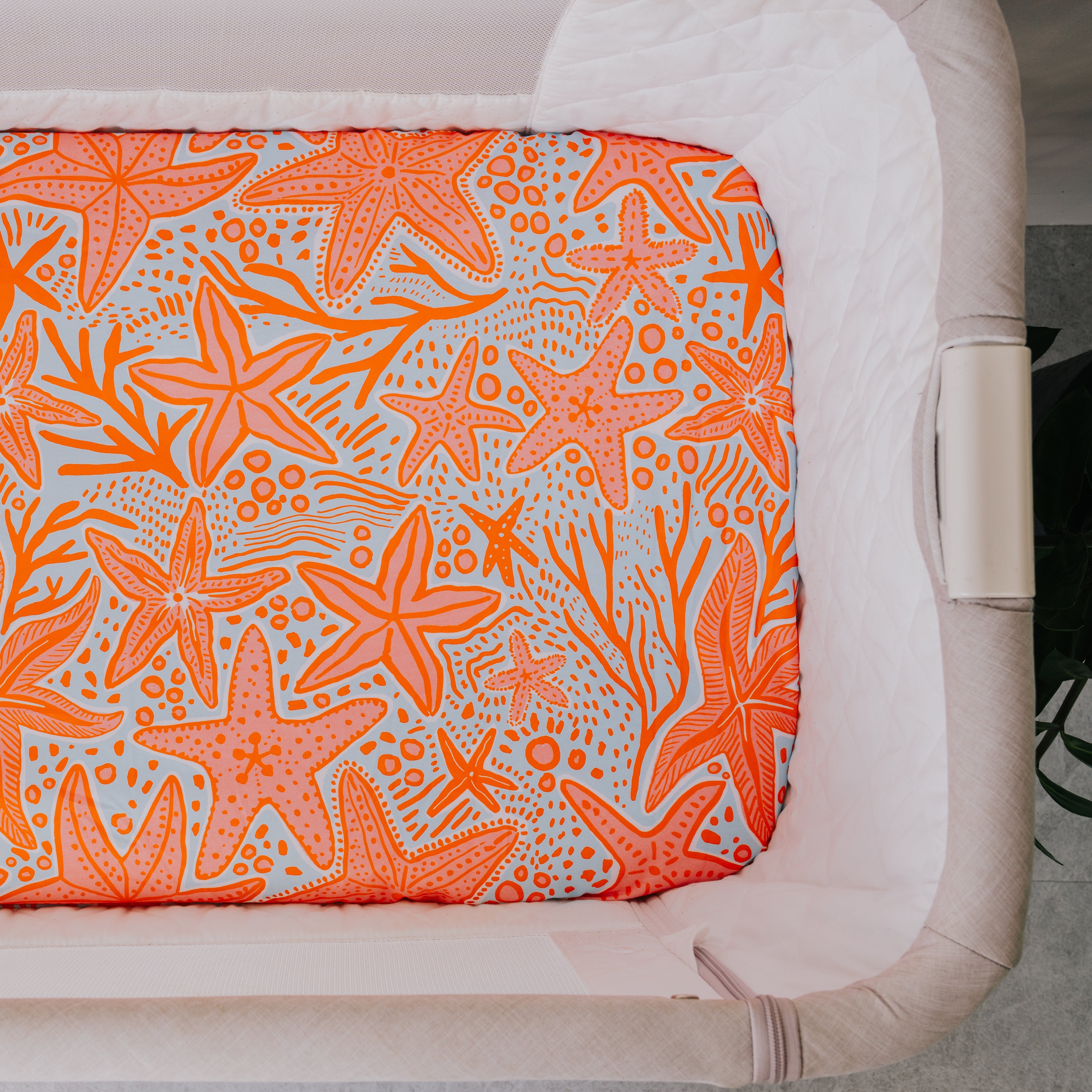 Co-Sleeper Waterproof Sheet - Reef Riot