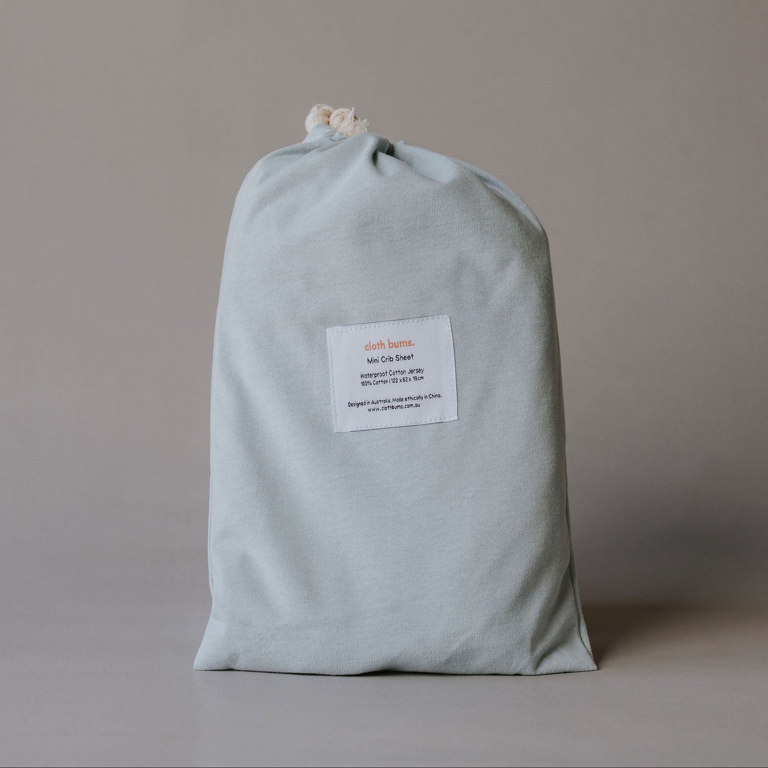 Waterproof Mini/Travel Cot Sheet - Glacier