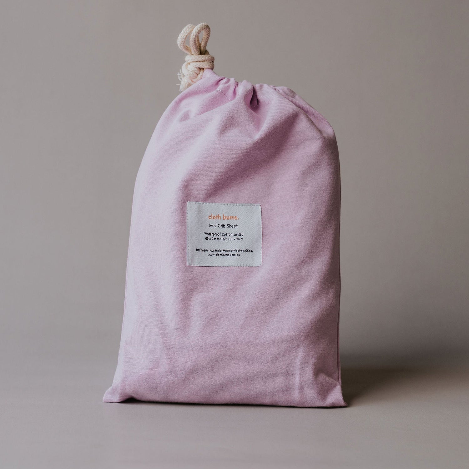 Waterproof Mini/Travel Cot Sheet - Lilac