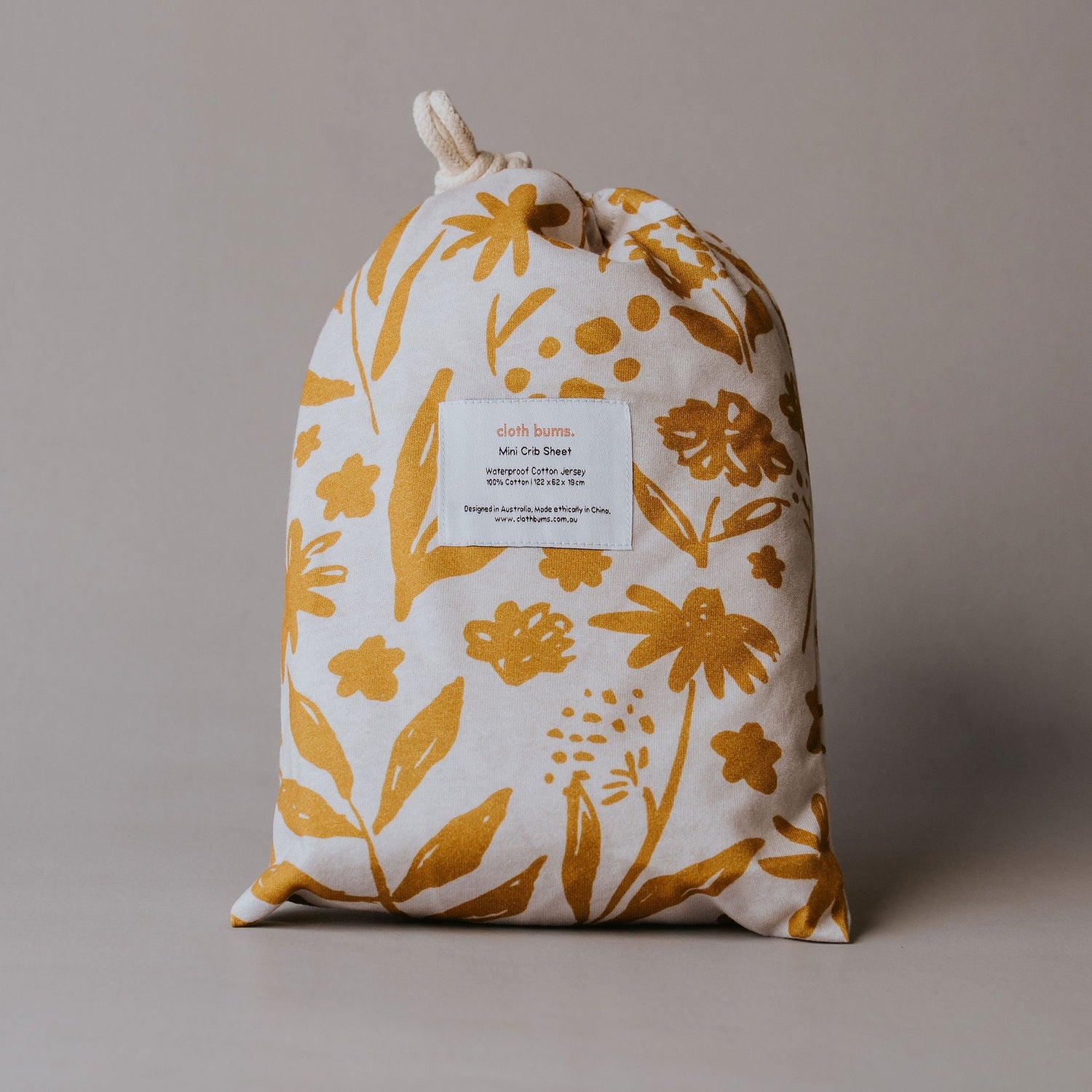 Waterproof Mini/Travel Cot Sheet - Golden Hour