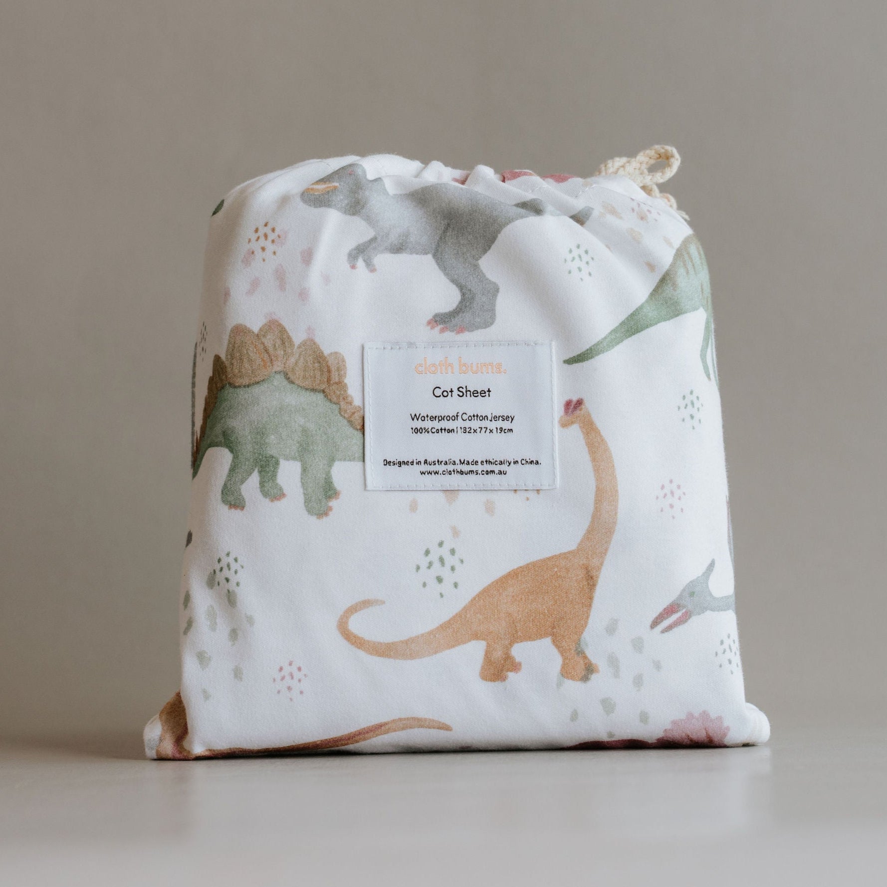 Waterproof Cot Sheet - Prehistoric