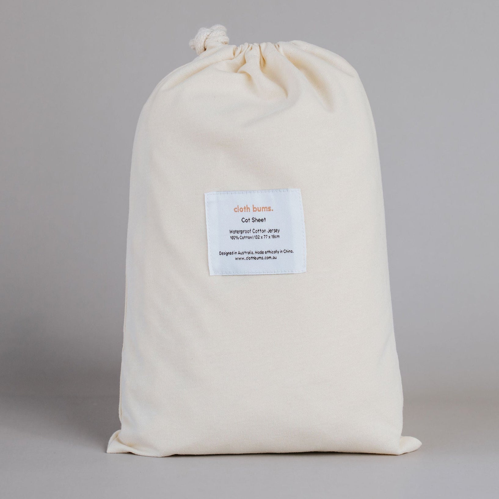 Waterproof Cot Sheet - Flax