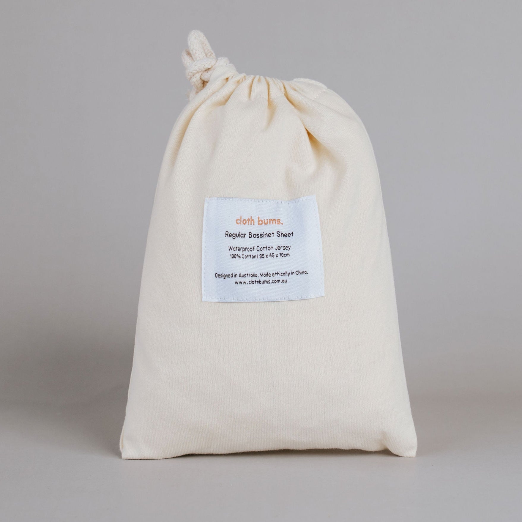 Regular Bassinet Waterproof Sheet - Flax