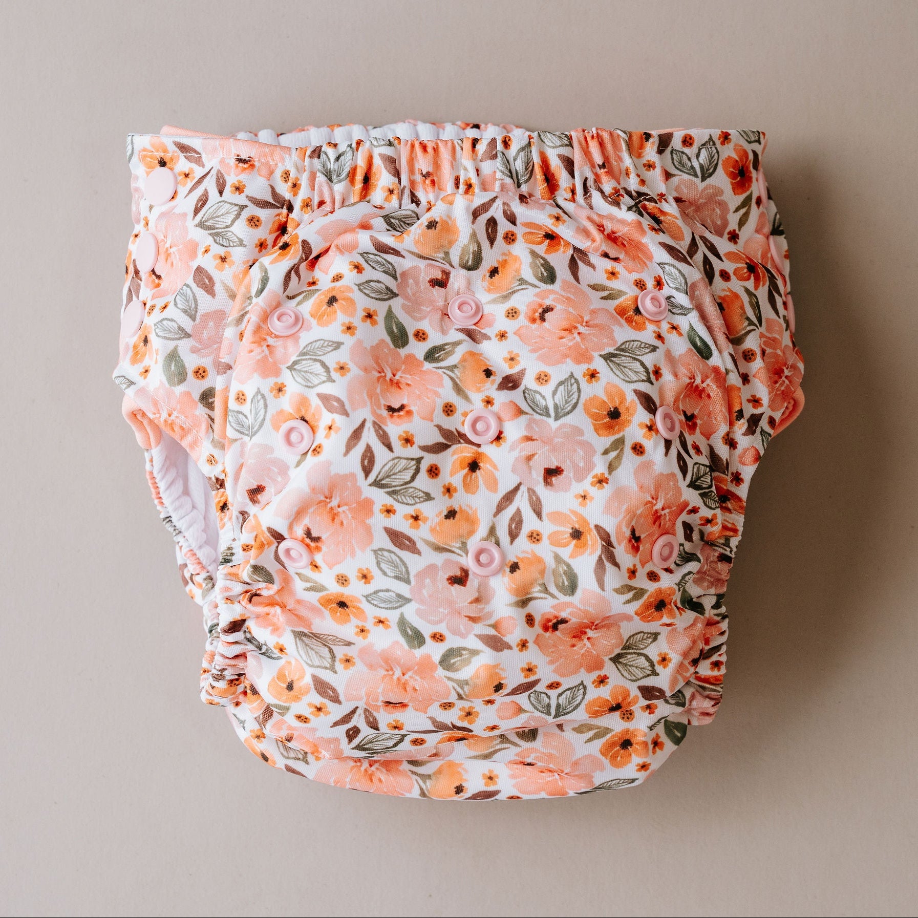 Big Kids Pull Up Reusable Nappy - Peony Pop