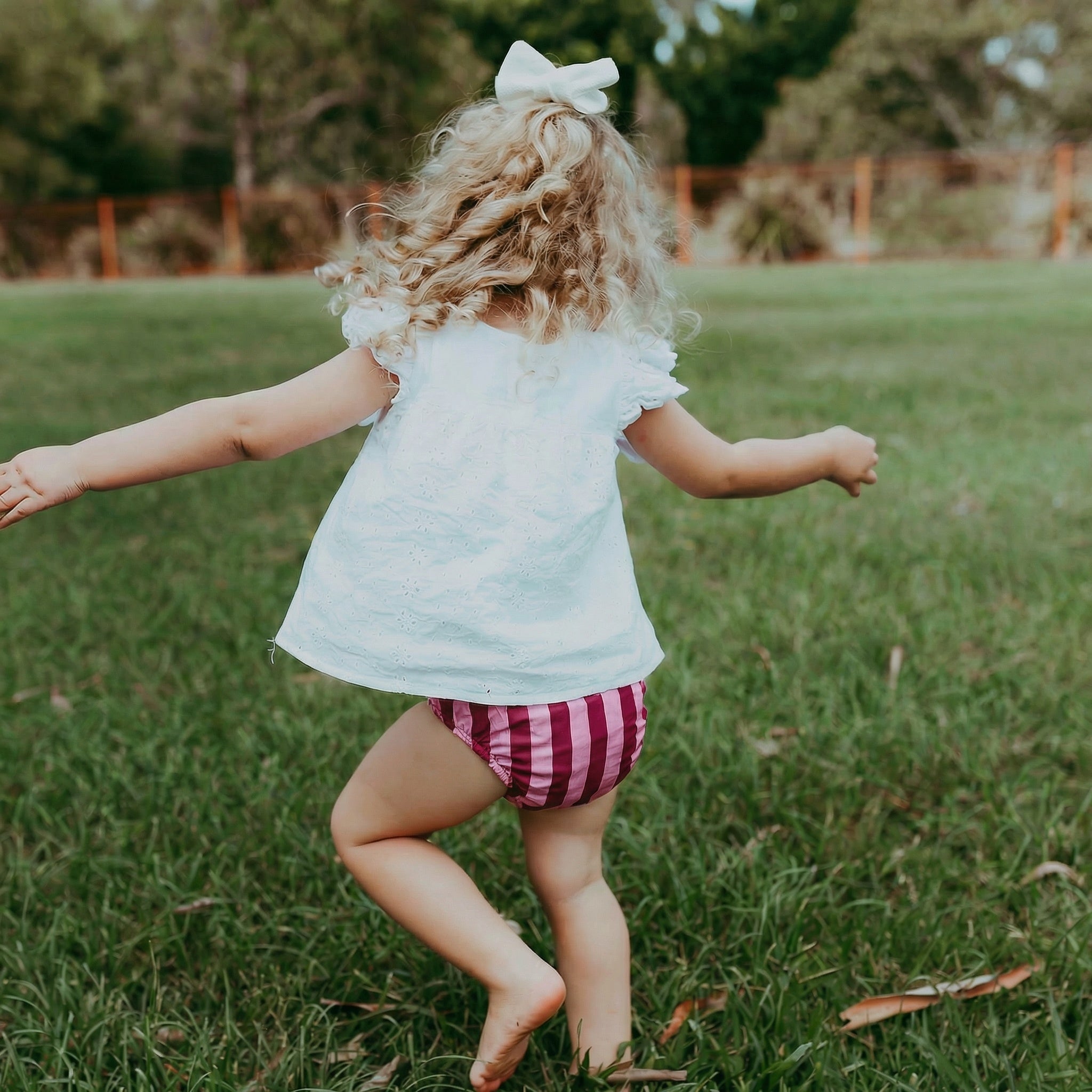 PIXIE One Size Fits Most Cloth Nappy - Berry Good