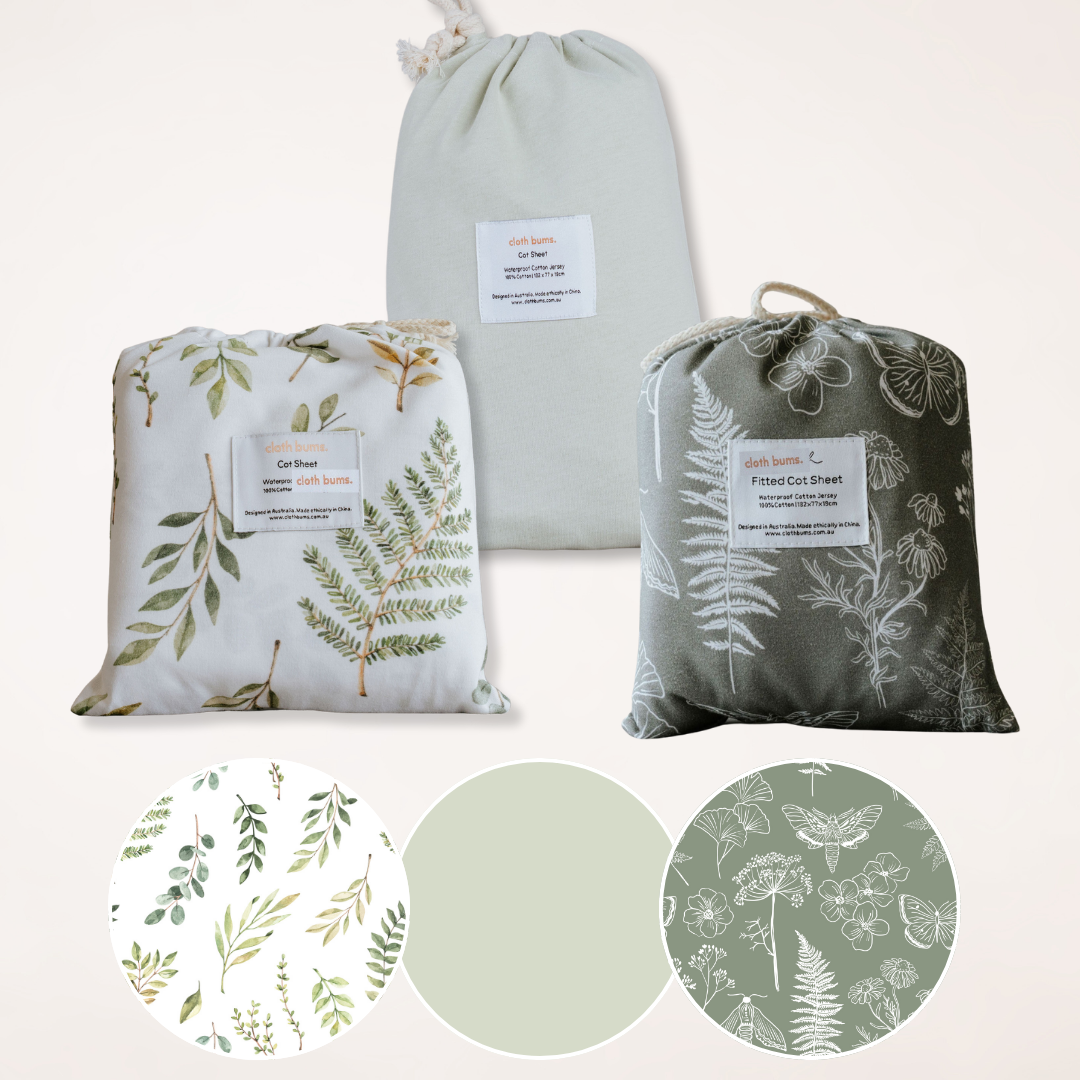 *PRE-ORDER* Waterproof Cot Sheet Bundle Pack - 3 Pack