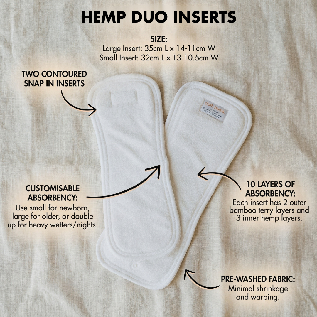 Bamboo & Hemp Duo Insert Set