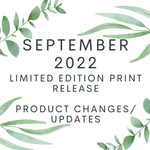 Septemeber 2022 Release Product Updates/Changes