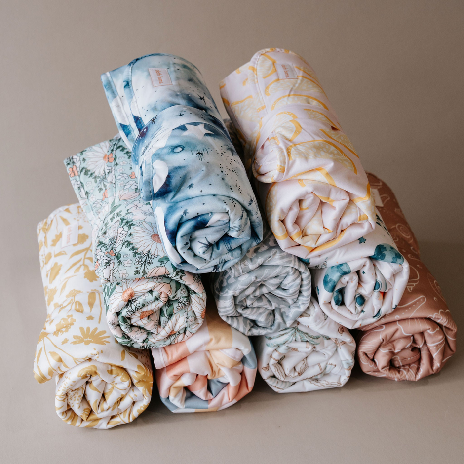 Waterproof Cot & Bassinet Sheets by Cloth Bums