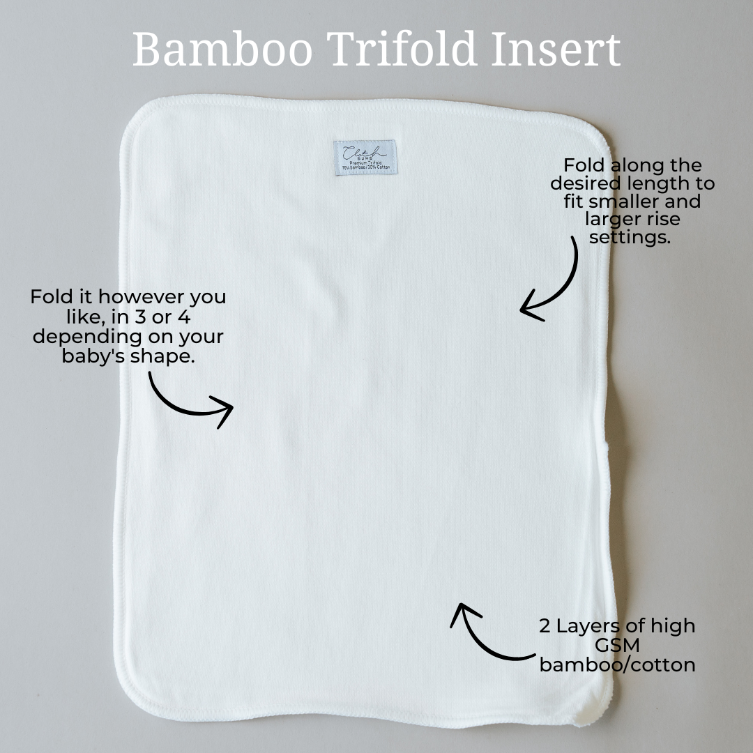 Premium Bamboo Cotton Trifold Insert
