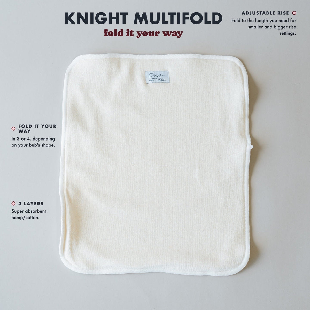 Knight multifold insert features