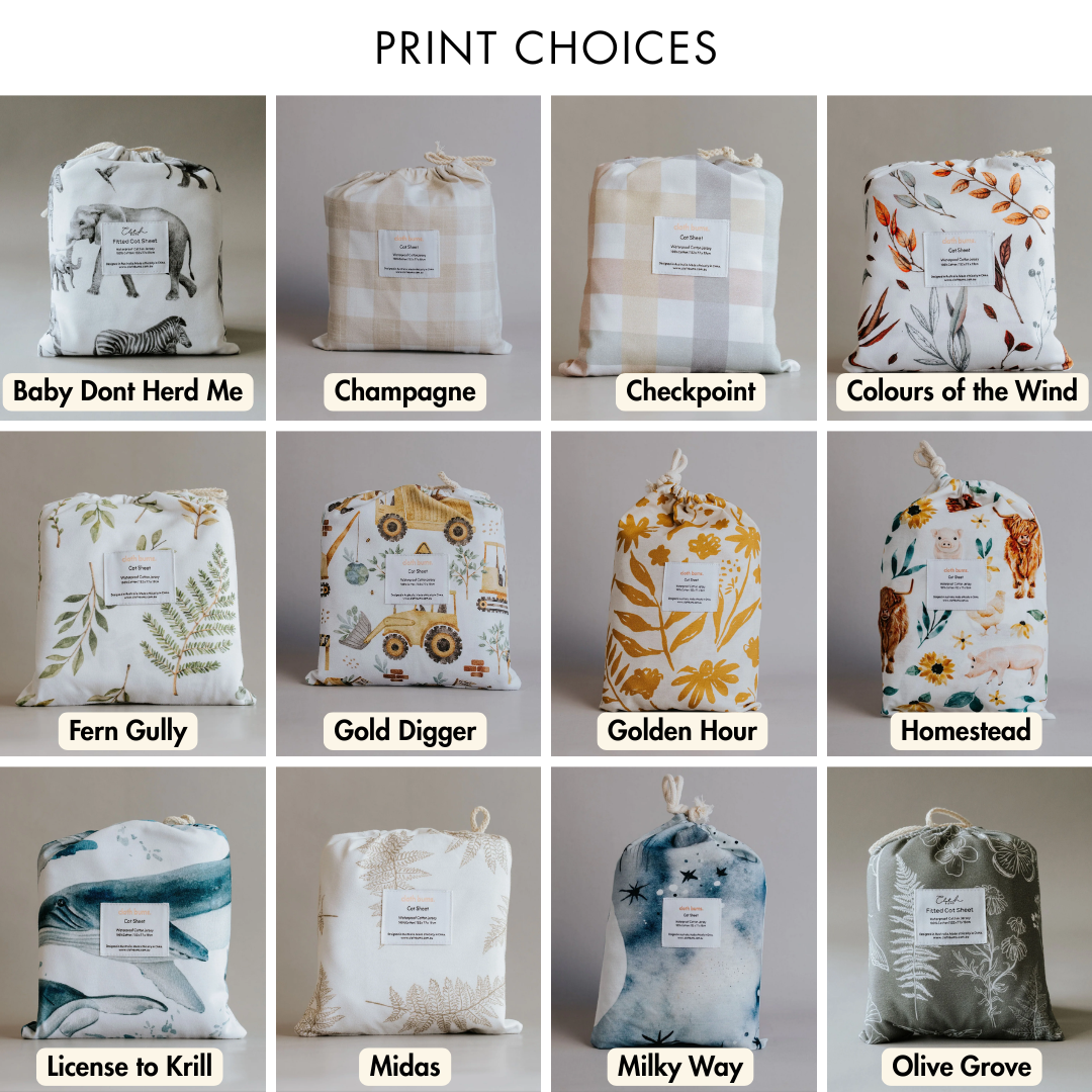 Cot Fitted Sheet 3 Pack Bundle