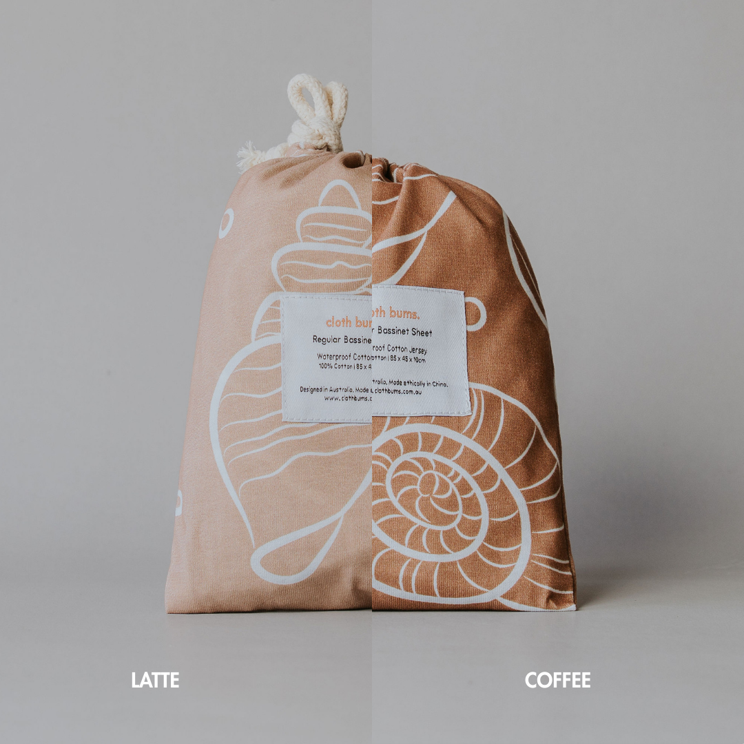 Regular Bassinet Waterproof Sheet - Shell Seeker