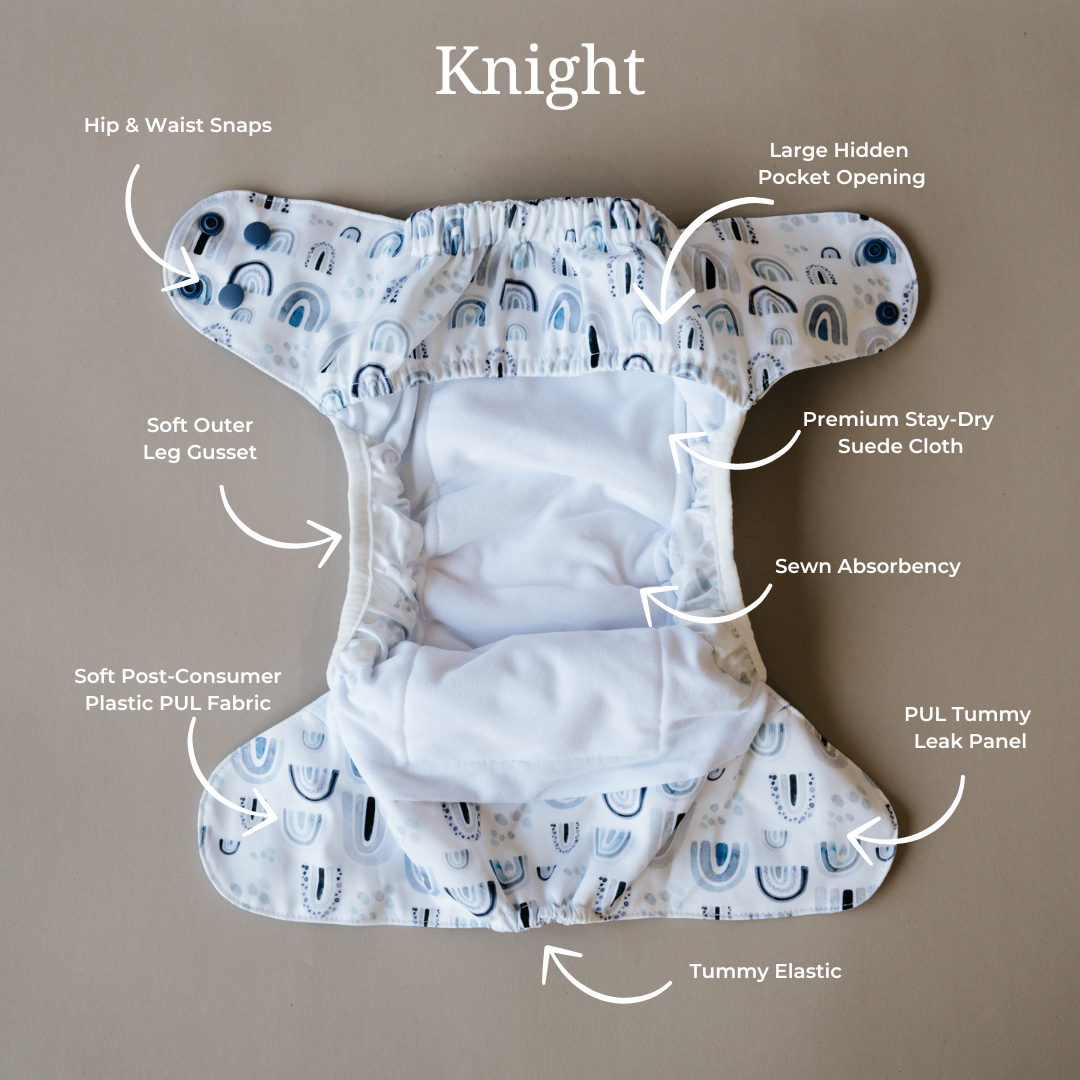 KNIGHT Night Nappy - Just a Phase.