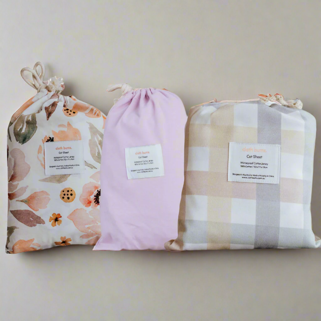 Waterproof Cot Sheet Bundle Pack - 3 Pack