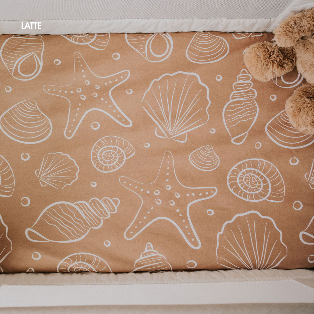 Regular Bassinet Waterproof Sheet - Shell Seeker