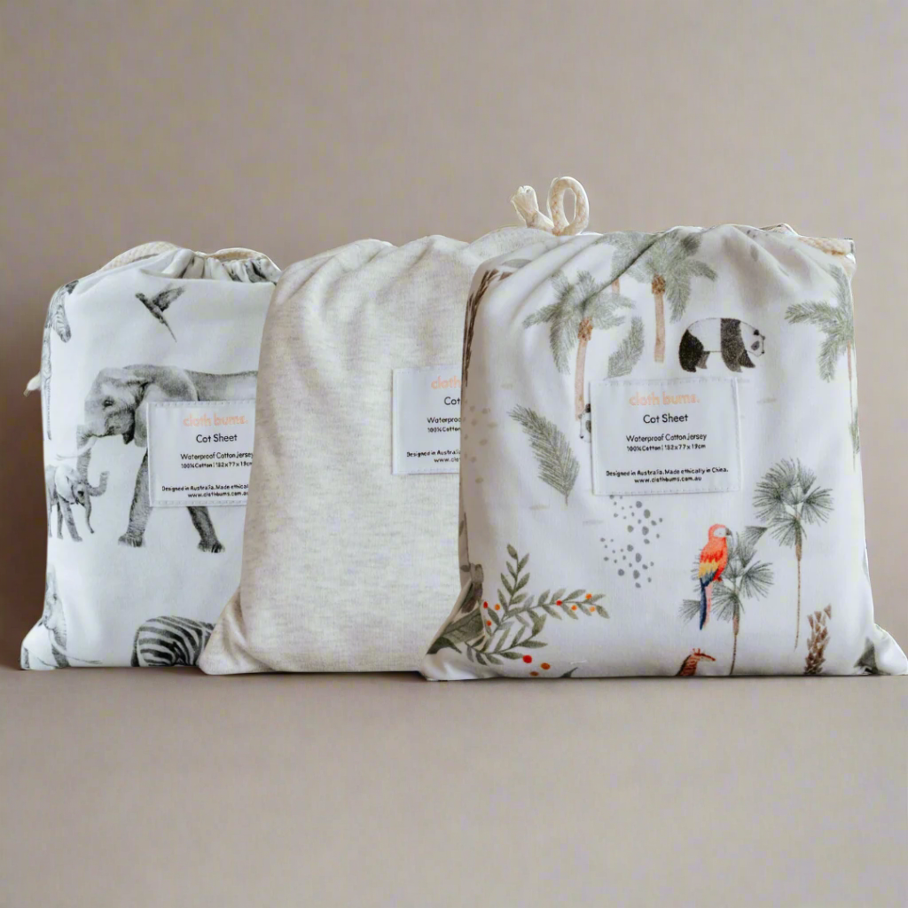 Waterproof Cot Sheet Bundle Pack - 3 Pack