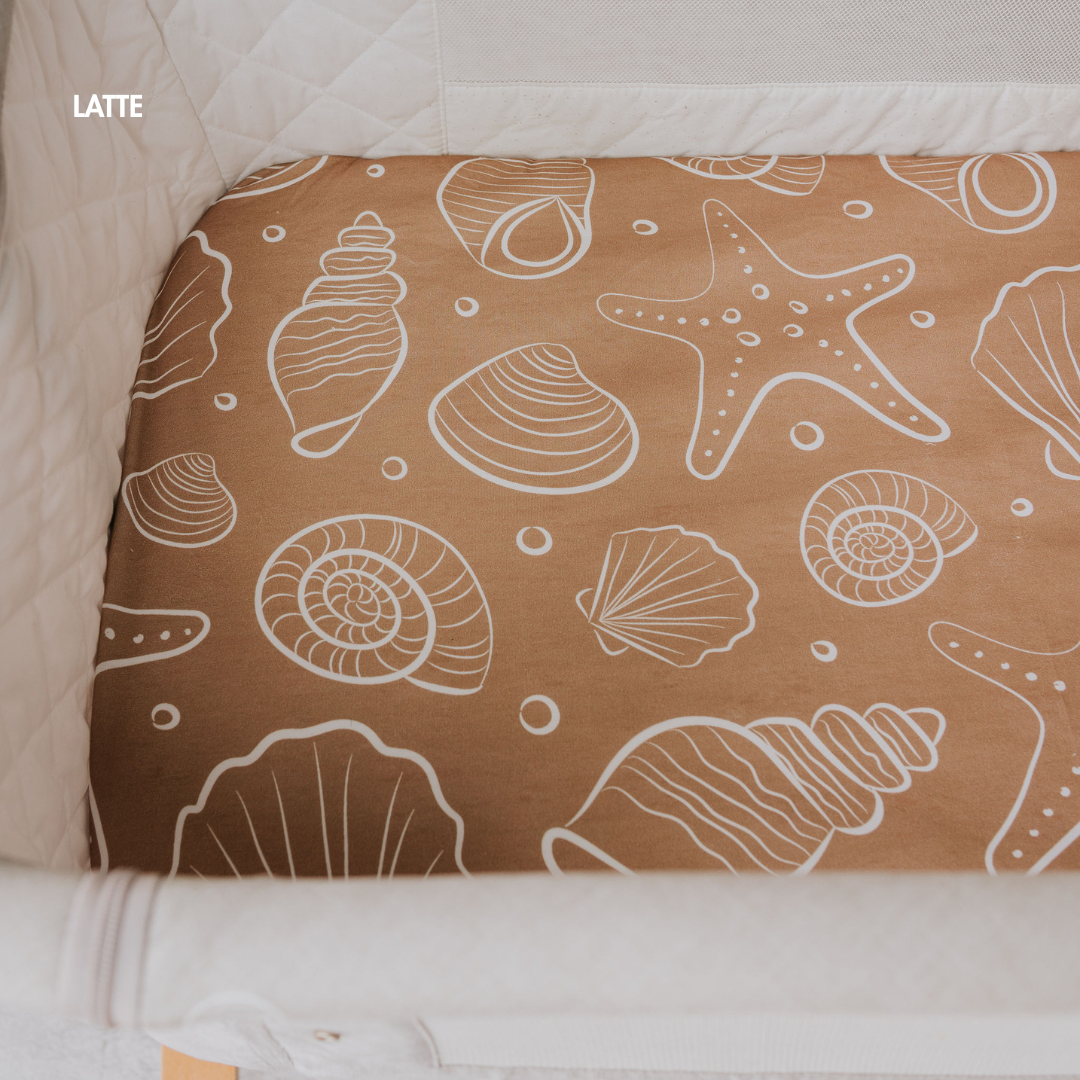 Regular Bassinet Waterproof Sheet - Shell Seeker