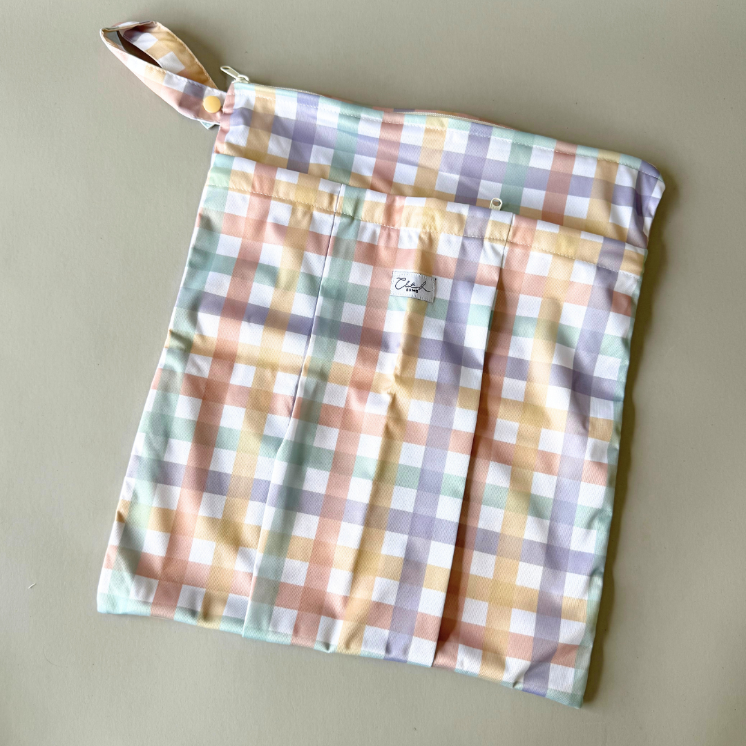 Large Double Pocket Wet Bag - Checkpoint