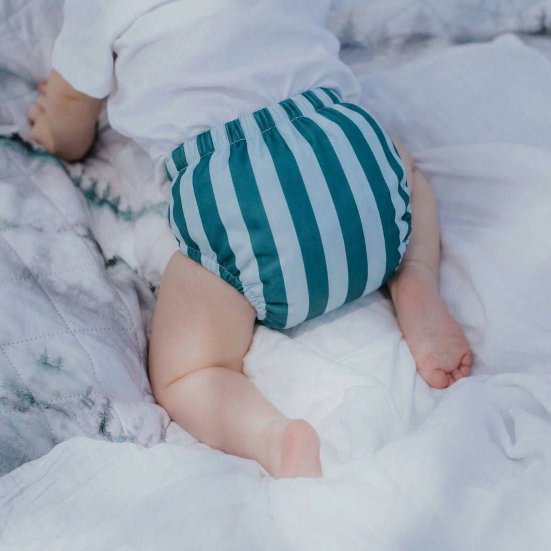 PIXIE One Size Fits Most Cloth Nappy - Tide Line