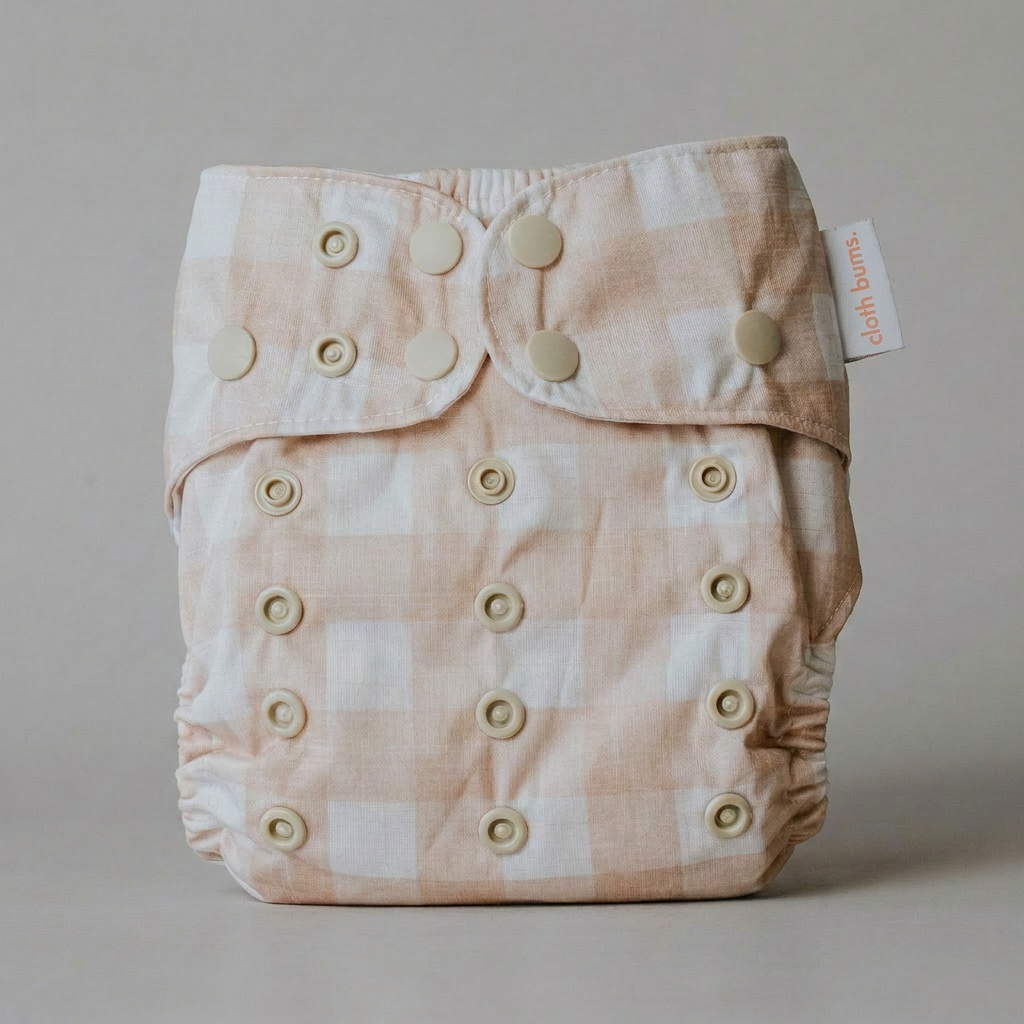 PIXIE One Size Fits Most Cloth Nappy - Champagne