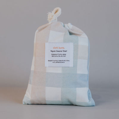 Regular Bassinet Waterproof Sheet - Checkpoint