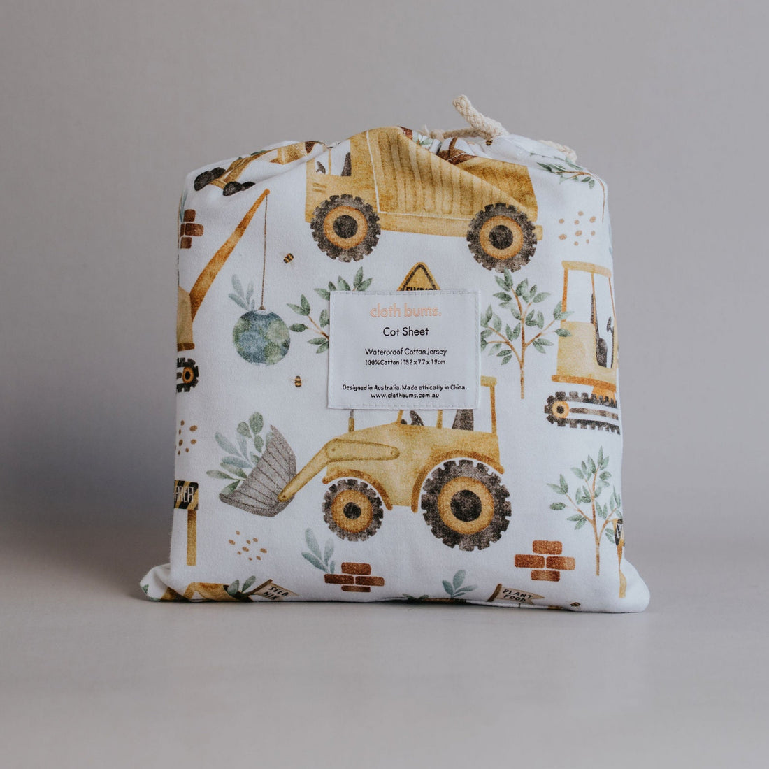 Waterproof Cot Sheet - Gold Digger