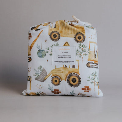 Waterproof Cot Sheet - Gold Digger