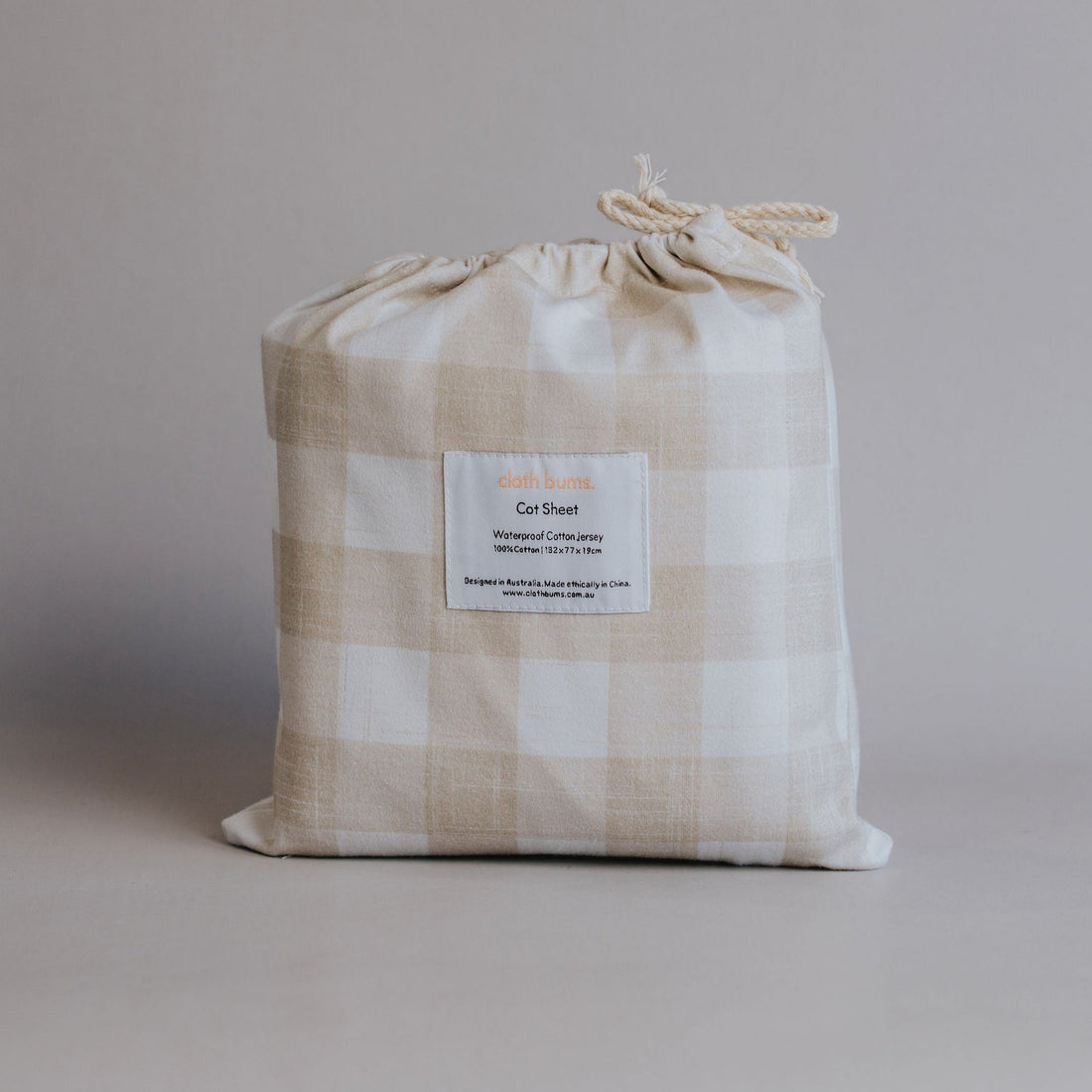 Waterproof Cot Sheet - Champagne