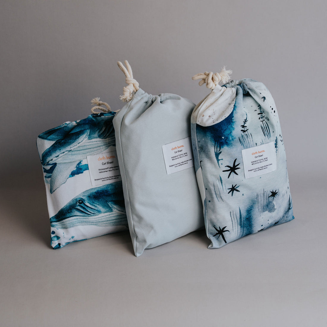 Cot Fitted Sheet - 3 Pack Bundle
