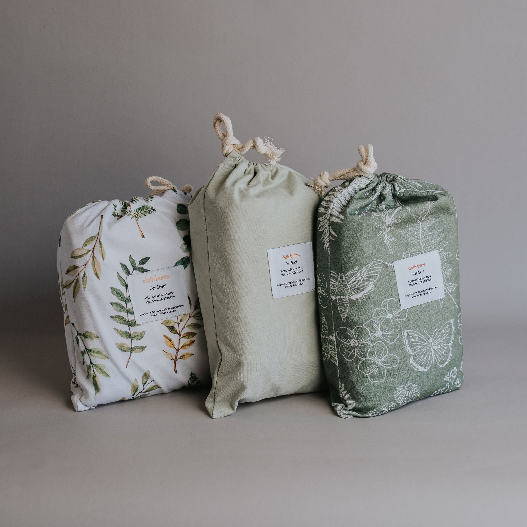 Cot Fitted Sheet - 3 Pack Bundle
