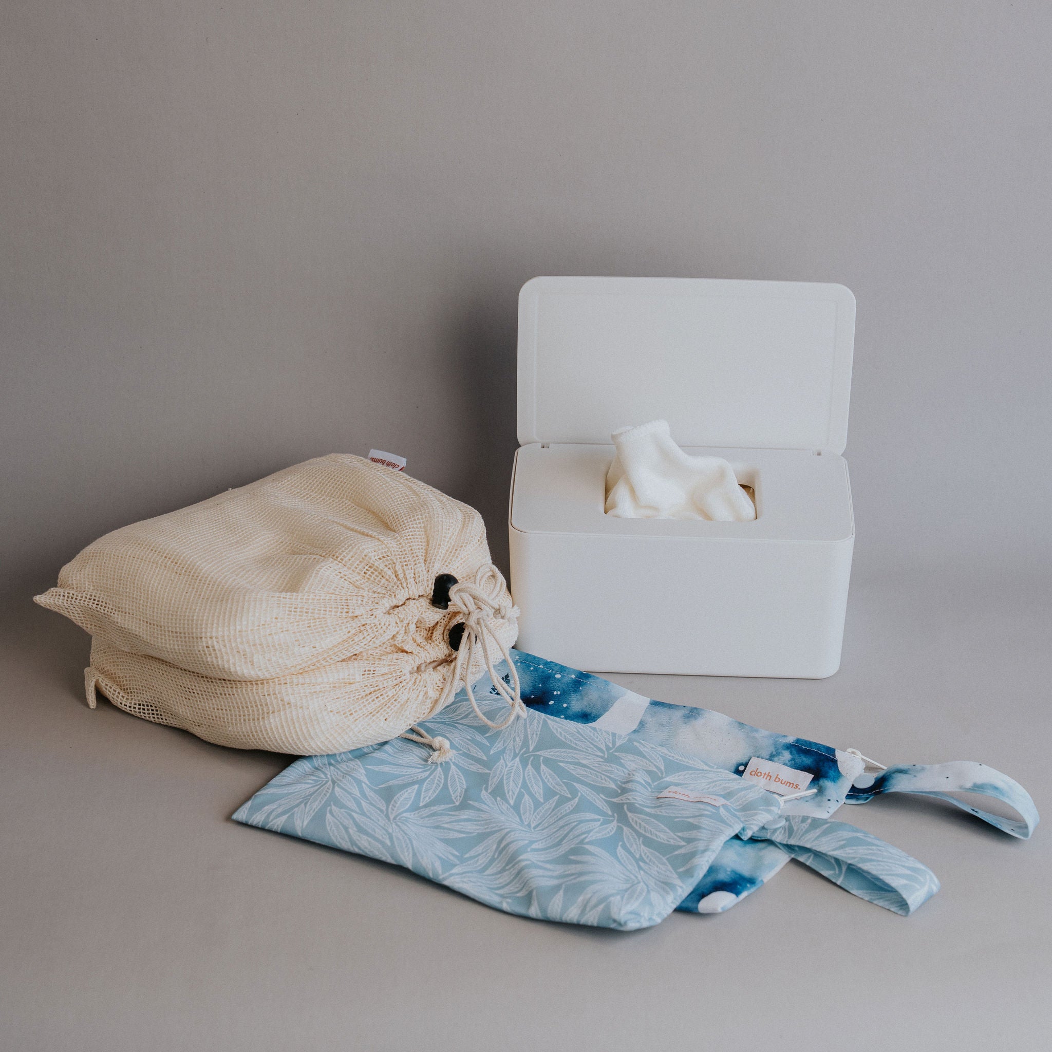 Full Time Reusable Bamboo Cloth Wipes Kit