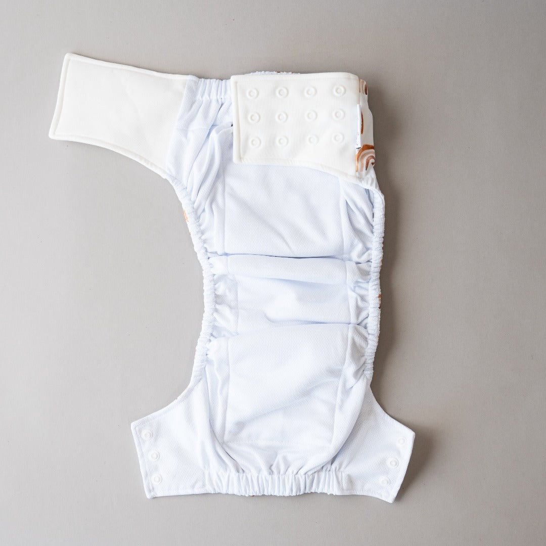 Big Kids Pull Up Cloth Nappy/Training Pant - Champagne