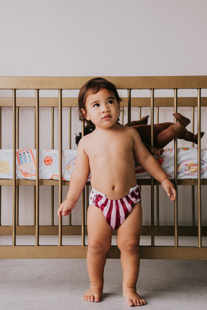GREMLIN Pull Up Cloth Nappy/Training Pant - Berry Good