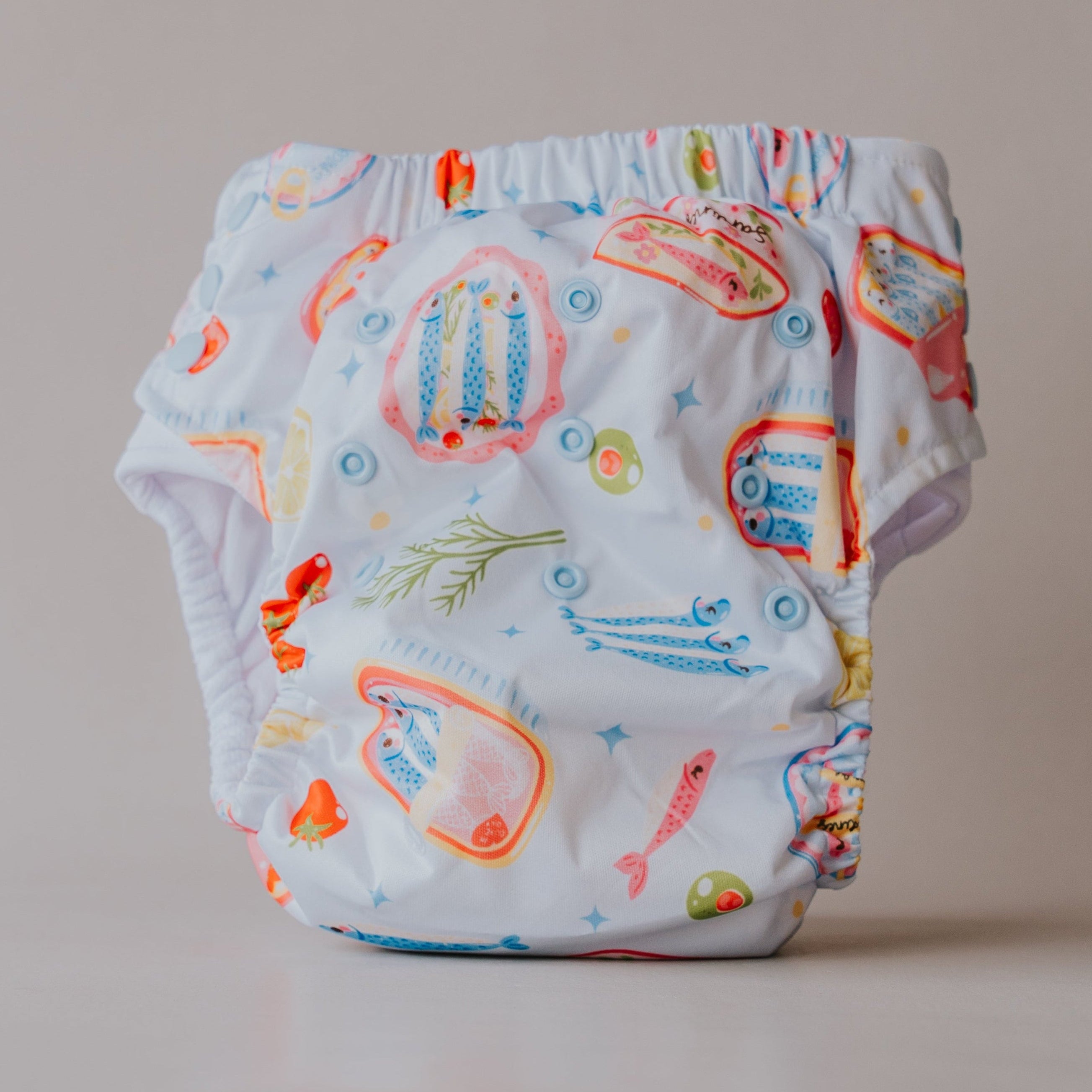 Big Kids Pull Up Reusable Nappy - Riviera