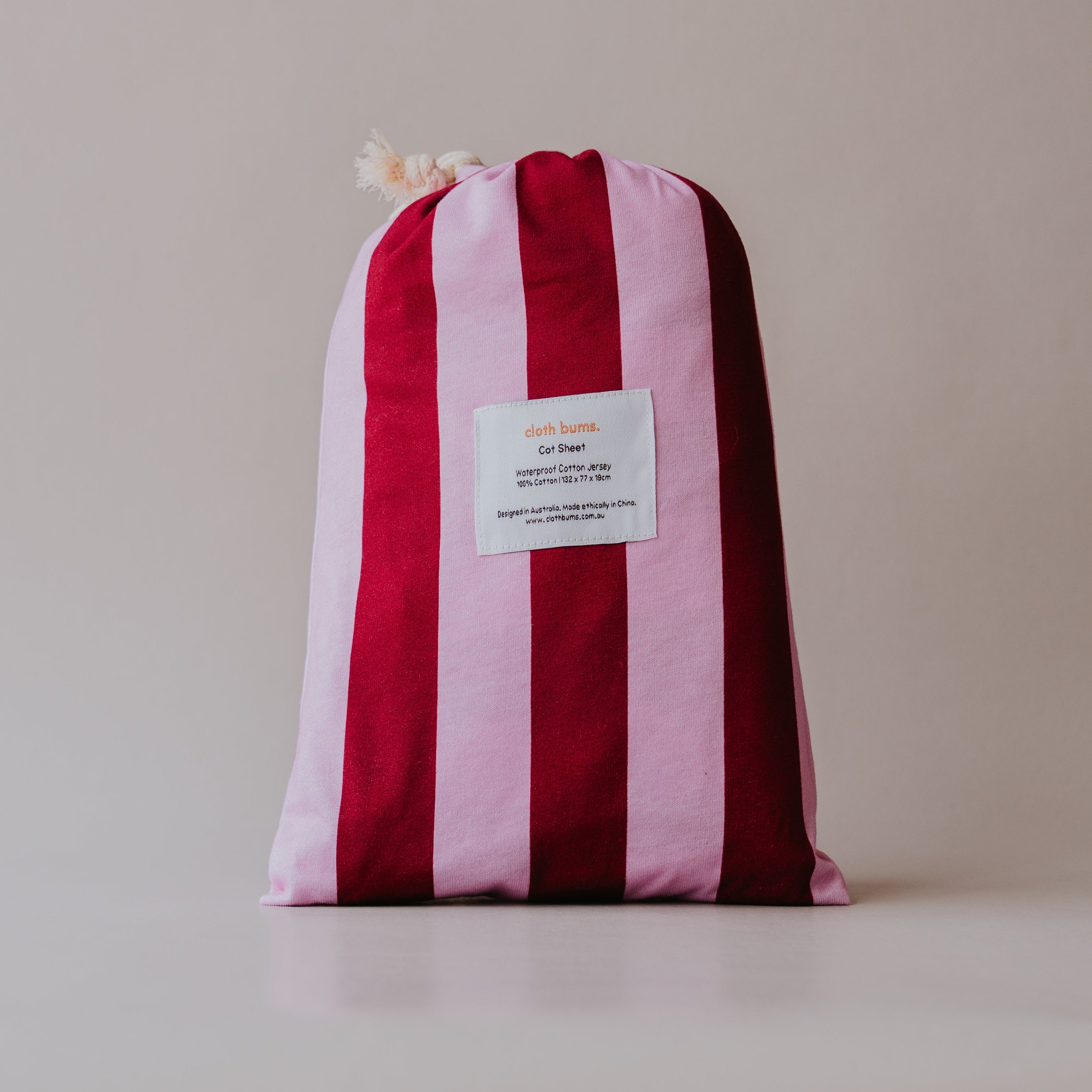 Waterproof Cot Sheet - Berry Good