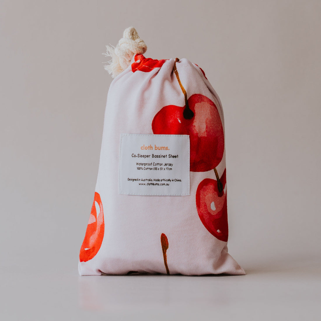 Co-Sleeper Waterproof Sheet - Cherry Pop