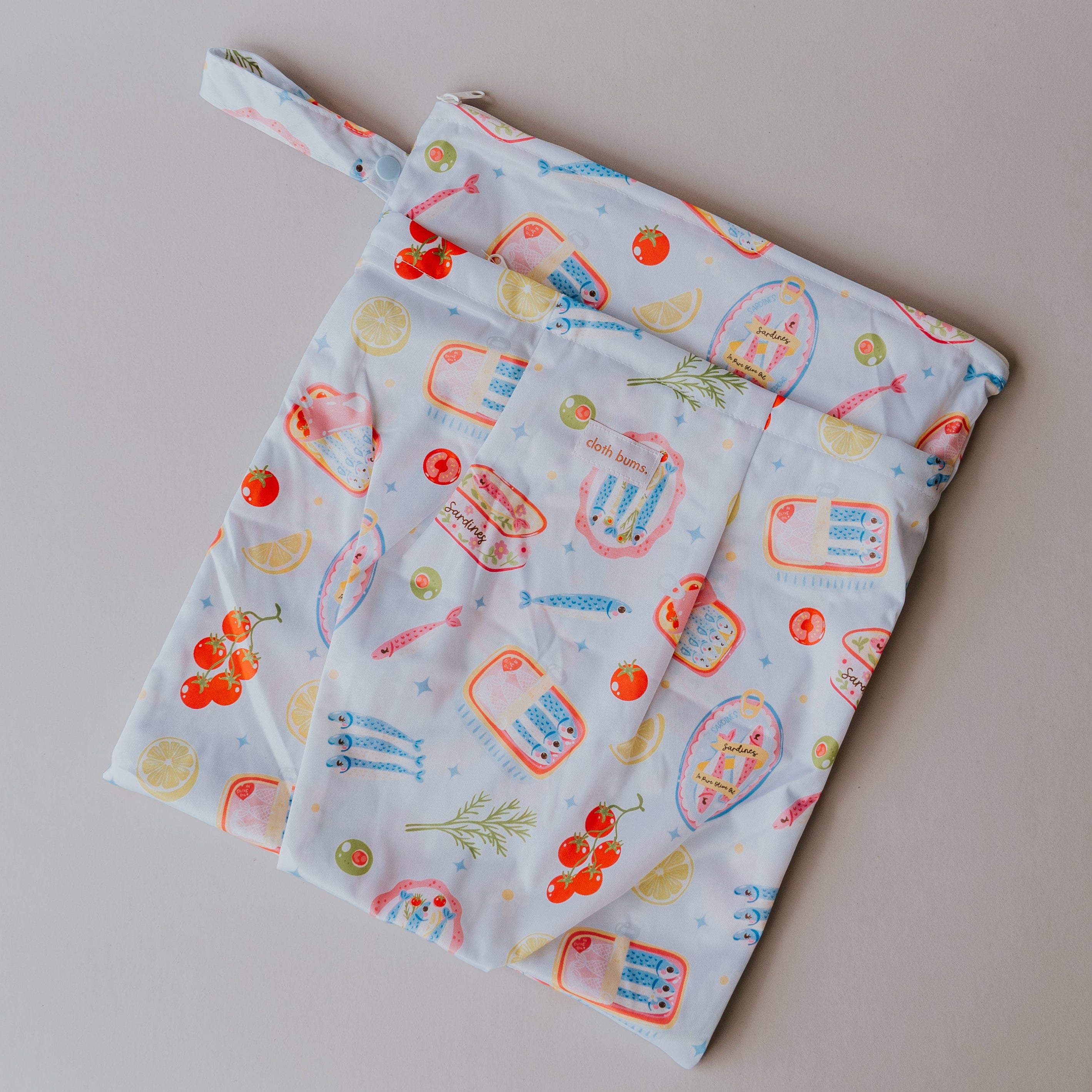 Large Double Pocket Wet Bag - Riviera
